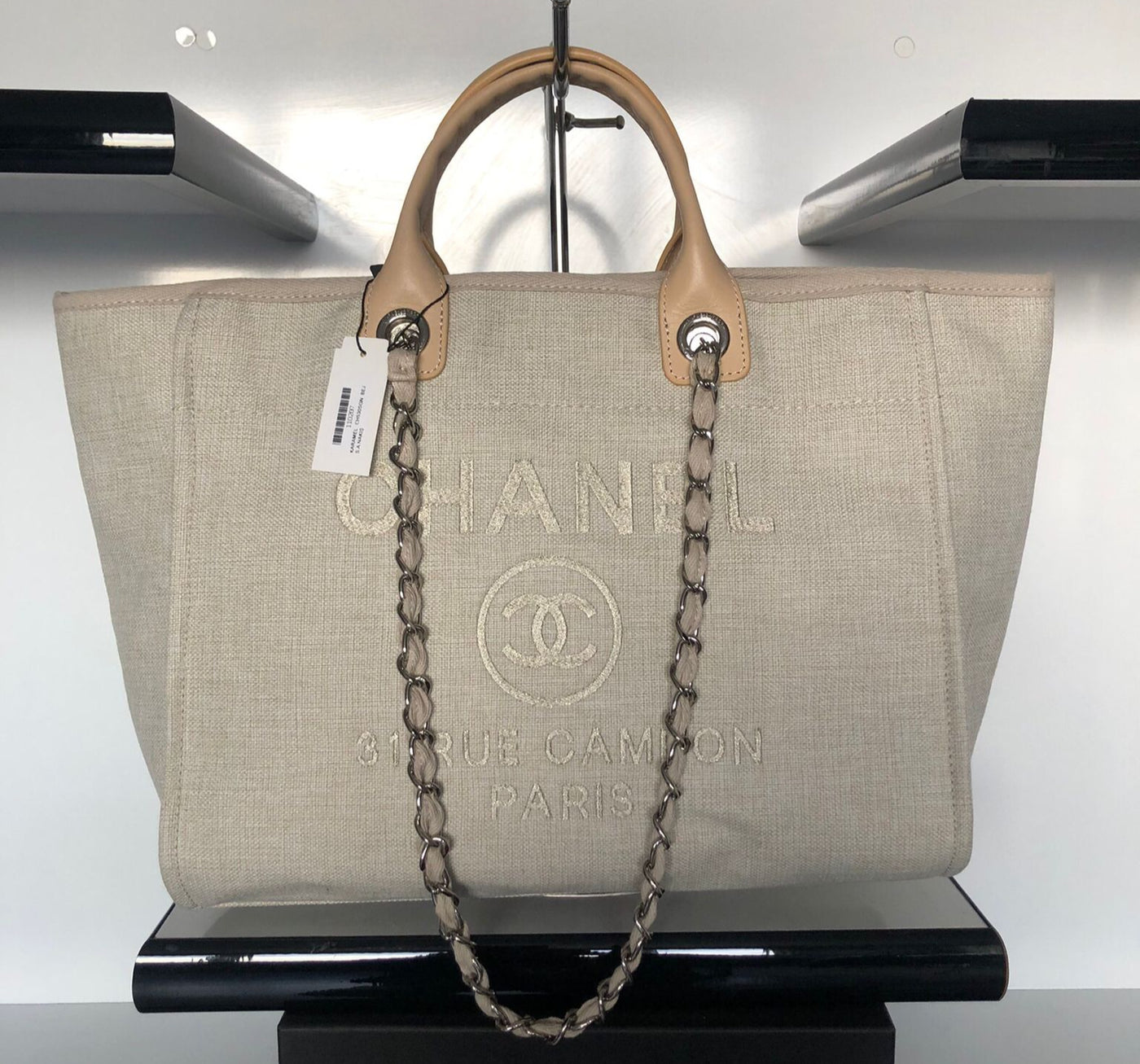 Mıxed Fıbers Calfskın Small Deauvılle Tote Bag