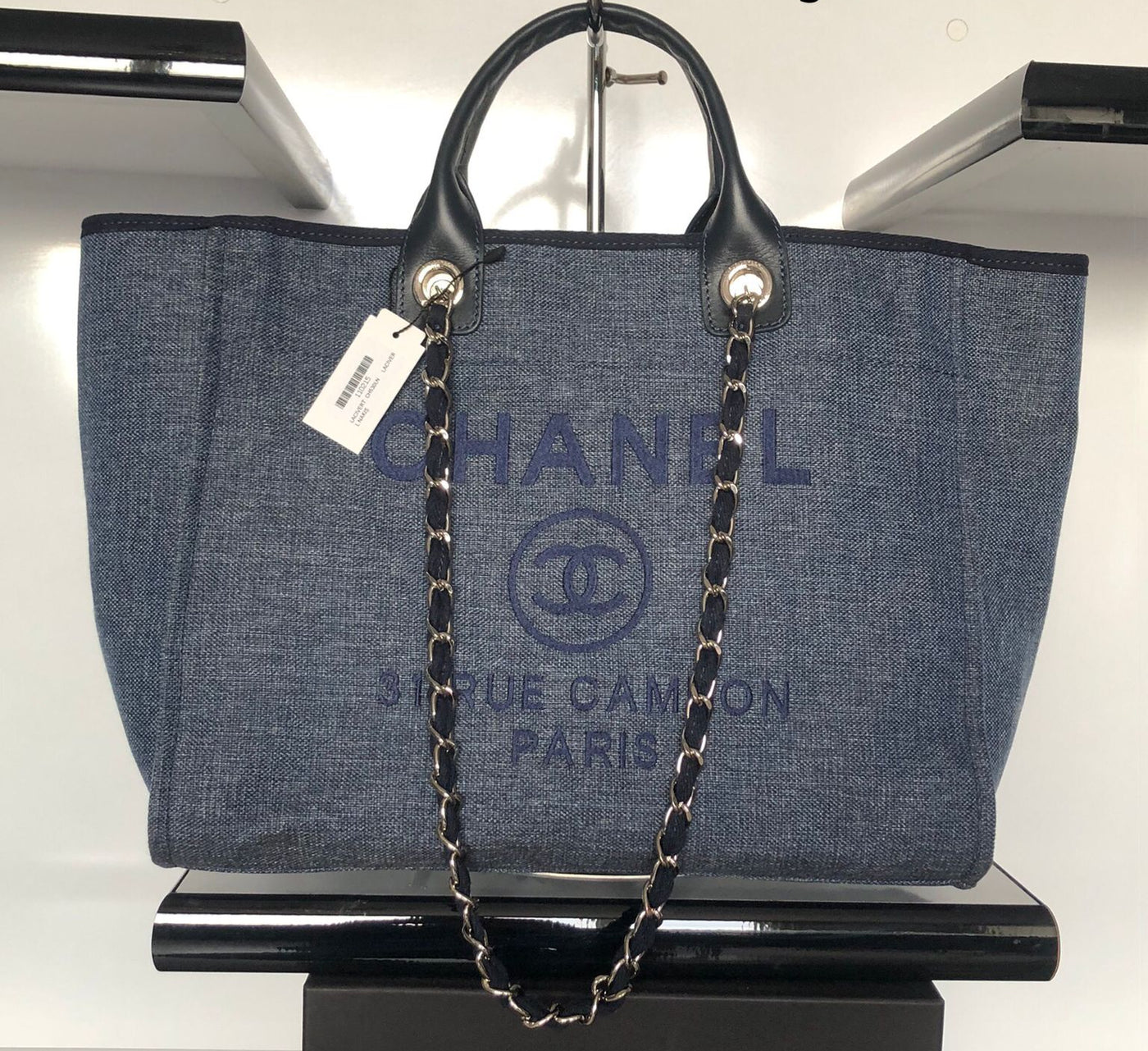 Mıxed Fıbers Calfskın Small Deauvılle Tote Bag